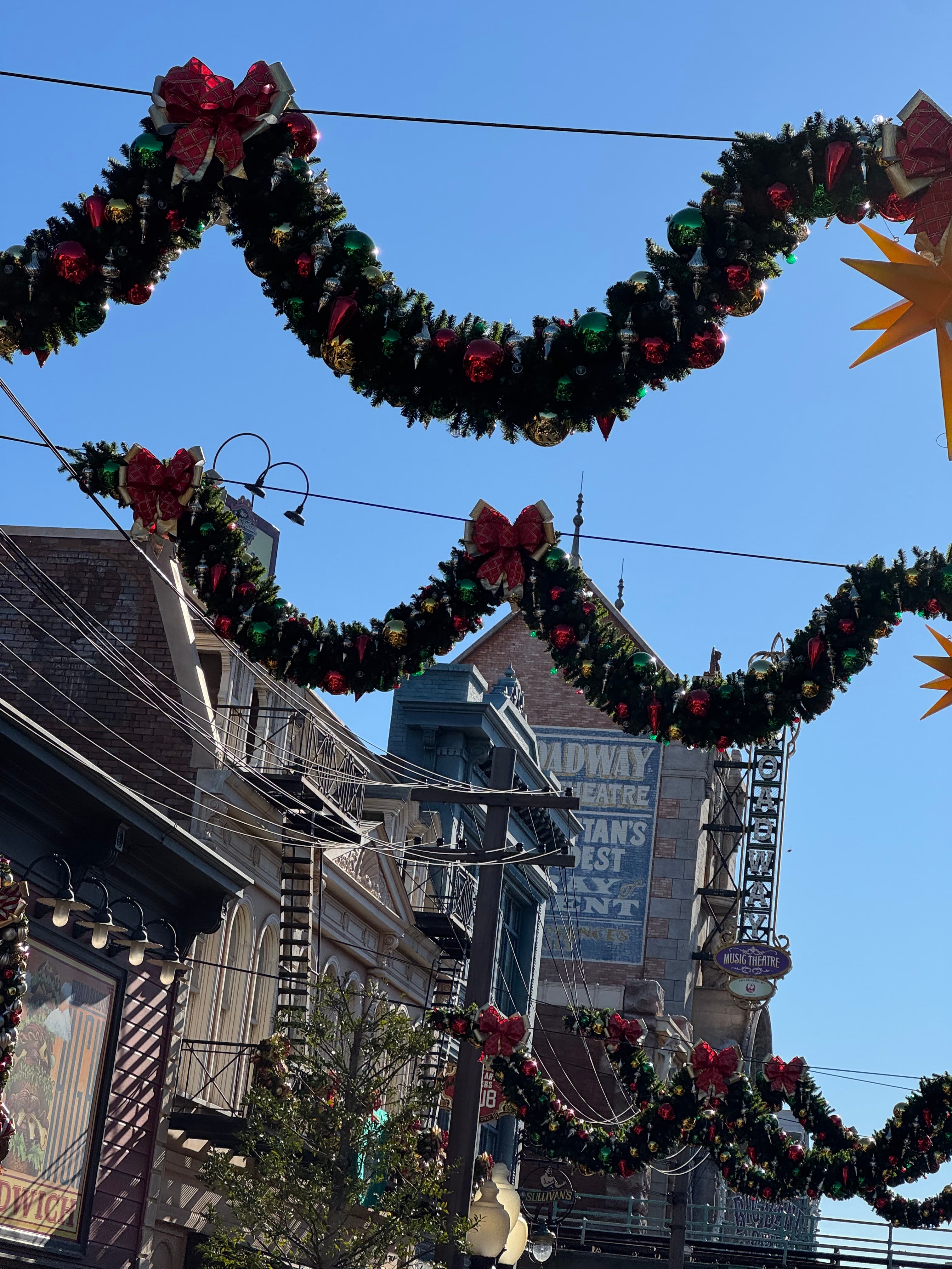 Newyork area decorated for Christmas